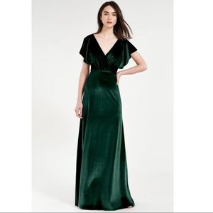 BHLDN Jenny Yoo Velvet Dress